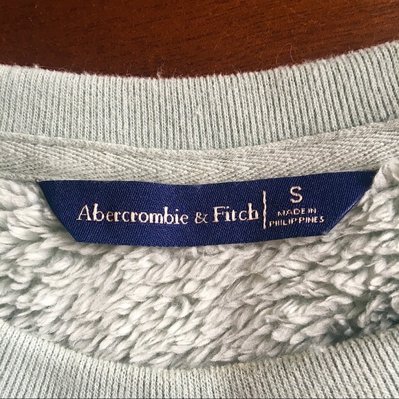 Abercrombie Sherpa Green Chevron Sweatshirt - Picture 3 of 4